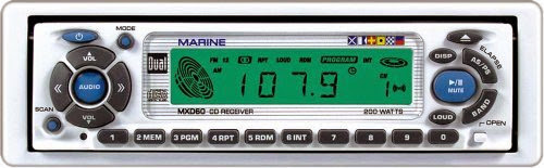  Dual MXD-60 Marine Audio AM/FM CD Player With Tuner Deck
