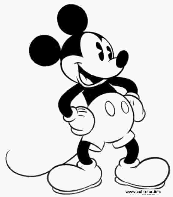 Mickey Mouse antiguo para colorear