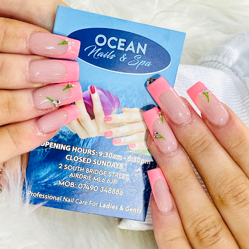 Ocean Nails and Spa in Airdrie logo