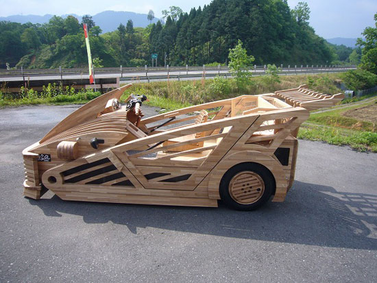 The best car vs the best motorcycle: The Wooden Cars