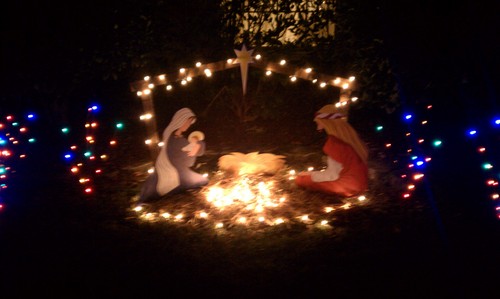 Classic Outdoor Christmas Nativity Scene - Holy Family Set