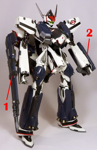 Macross Frontier VF-171 Armored Nightmare Plus Armament weapon position