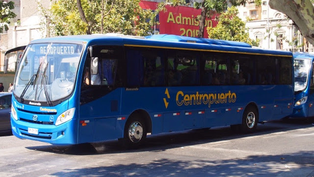 Autobus aeropuerto de Santiago de Chile