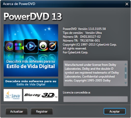 CyberLink PowerDVD v13 Ultra Reproductor de BluRay y Dvd [Multilenguaje] 2013-08-11_23h21_47