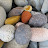 Multicolored stones