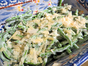 Green Beans with Shaved Parmesan
