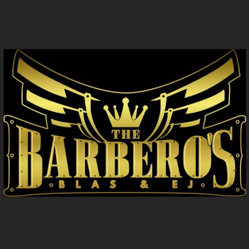 The BARBERO'S barber shop and salon logo