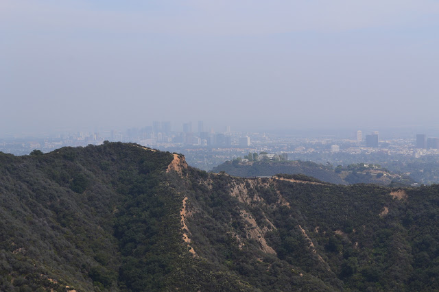 Backbone Trail with Los Angeles behind