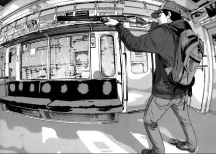 15 Great Manga Recommendations to Read Right Away : Hideo Suzuki in a train
