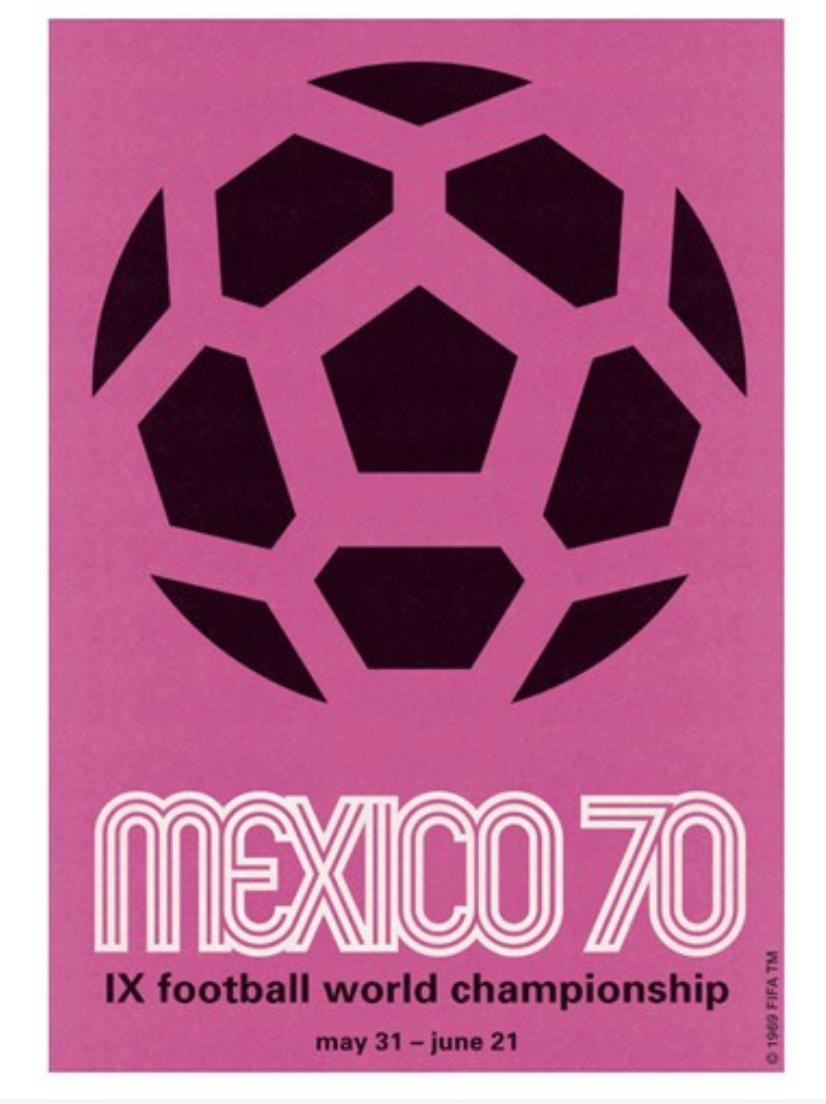 Resultado de imagem para cartaz oficial copa do mundo 1970