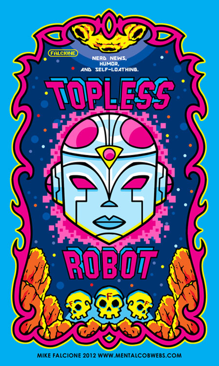 Topless Robot Arcade Papercraft