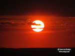 Puesta del sol desde el Paseo del Norte de La Guardia (Toledo)