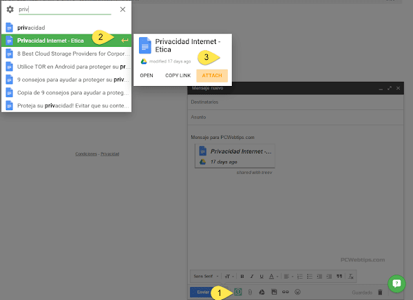 adjuntar archivos en gmail