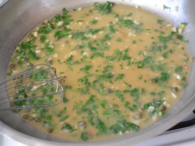 capers and parsley