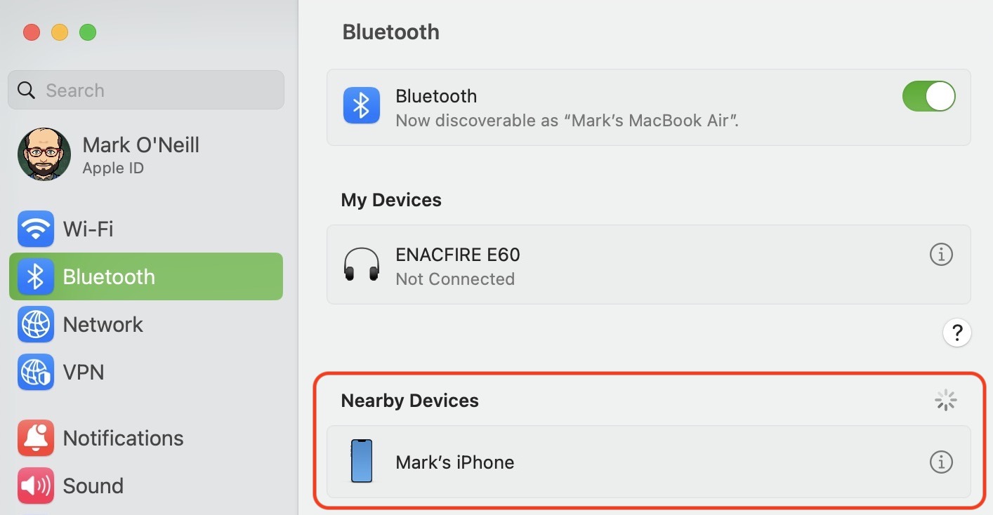 Menghubungkan Melalui Bluetooth