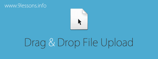 Multiple File Drag and Drop Upload using HTML5 and Jquery.
