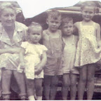Click to Expand Daisy Rosamond Gleaves & her grandchildren (L to R) Teddie, Jerrill, Jimmie & Helen