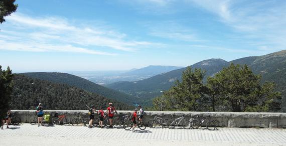 Ruta en bici de Cercedilla a Segovia, junio 2012