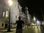 Me in front of the church of St Agnes - apparently made by a rival of the guy who made the River fountain seen later Me in front of the church of St Agnes - apparently made by a rival of the guy who made the River fountain seen later