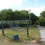 Sign at Ken and Audrey Owens Walkway track head in Redhead (390767)