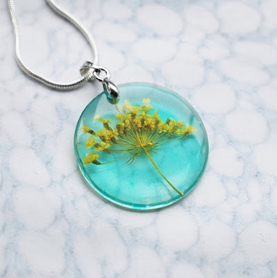 Petite Pressed Flower Necklace by Natural Pretty Things