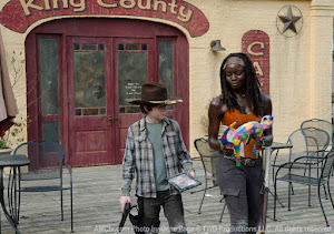 Carl and Michonne in episode 12 Clear