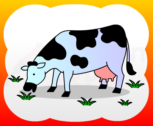 How to draw Cow for kids