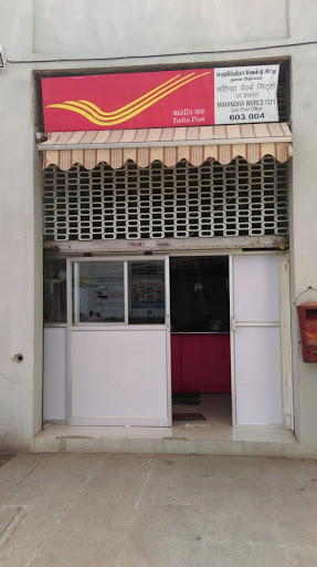 Mahindra City Post Office, D001,Sylvan County, Paranur Railway Station Rd, Mahindra World City, Singaperumal Koil, Tamil Nadu 603002, India, Government_Office, state TN
