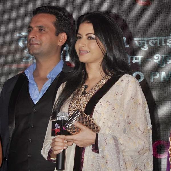 Bhagyashree and Jai Kalra during the launch of the TV serial Laut Aao Trisha, held at Westin Mumbai. (Pic: Viral Bhayani)