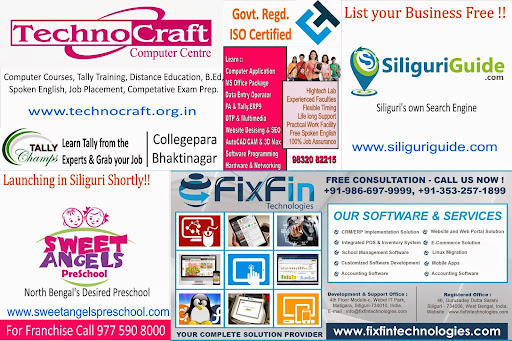 Technocraft Computer Centre, 15, Mother Terasa Sarani, East Bhaktinagar, Netaji Subash Rd, Siliguri, West Bengal 734007, India, Language_School, state WB