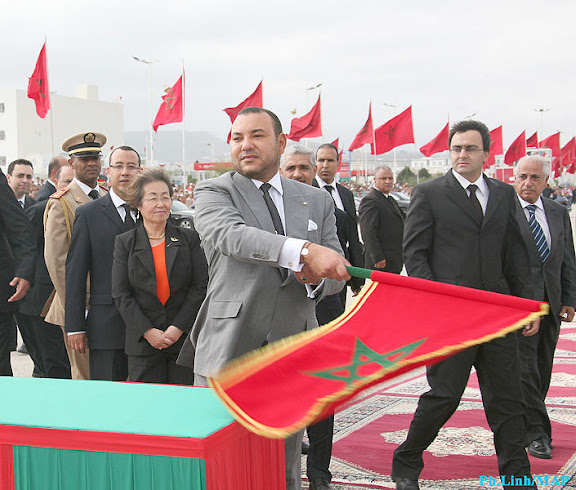 Mohammed VI inaugurating a road in El Jabha-Tetouan 