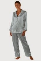 <br />Women's Silk Pajamas (Morning Dew) Classic Luxury PJs Gift Sleepwear TexereSilk