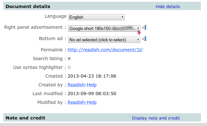 Select your ad from Document details or Course details section Select your ad from Document details or Course details section