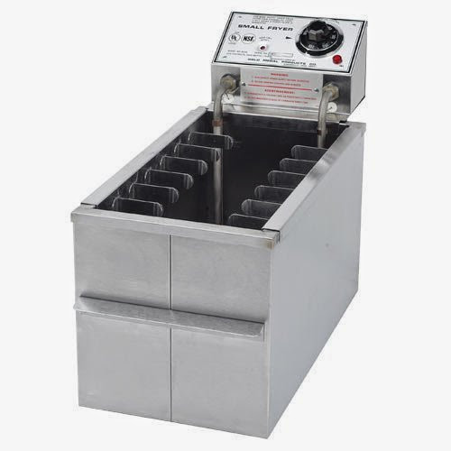  Small Electric Corn Dog Fryer with Drain, 230 V