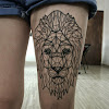 Lion Tattoos For Women On Thigh