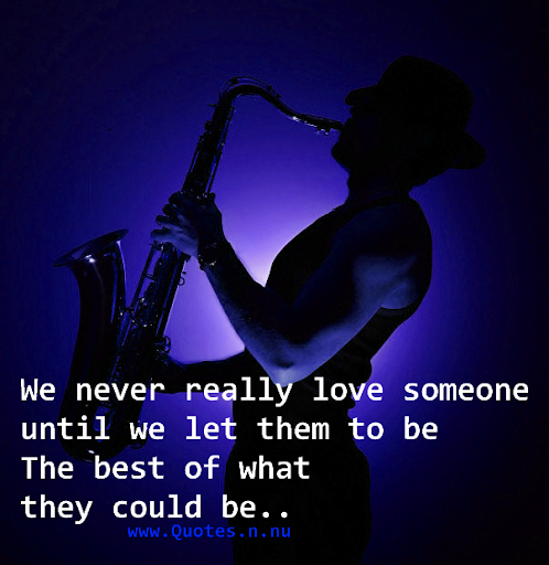 We never love someone