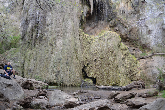 bottom of the upper waterfall