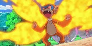 Evoluções dos Pokemons de Ash Blaze