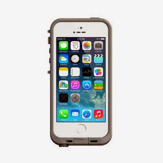 Lifeproof iPhone 5S Fre Case-White/Gray - Carrying Case - Retail Packaging - White/Gray