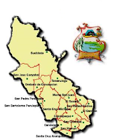 Mapa del departamento de Cuscatlán
