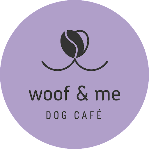 woof & me . DOG CAFE logo
