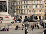 The great big lions of Trafalgar Square The great big lions of Trafalgar Square