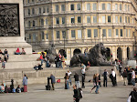 The great big lions of Trafalgar Square