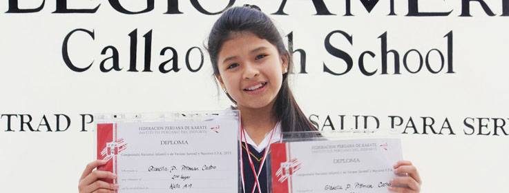 ALUMNA DEL COLEGIO AMÉRICA, GIANELLA PITTMAN, DESTACA EN TORNEO NACIONAL DE KARATE