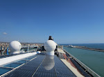 The view from as high up as we could go, Deck 16 The view from as high up as we could go, Deck 16