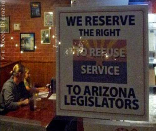 Tucson Arizona Pizza Shop Bans Legislators Gets Influency