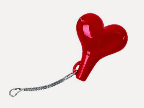  DCI 22013 Tunes for Two Heart Headphone Splitter - Retail Packaging - Red/Pink