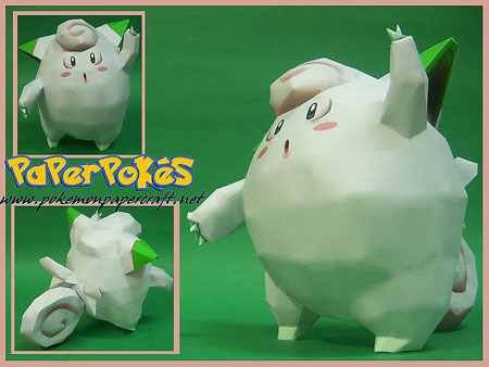 Pokemon Clefairy Papercraft