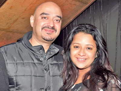 Shiv Karan Singh and Reemma during the Cinematheque Night at Smoke House Grill in the city.
