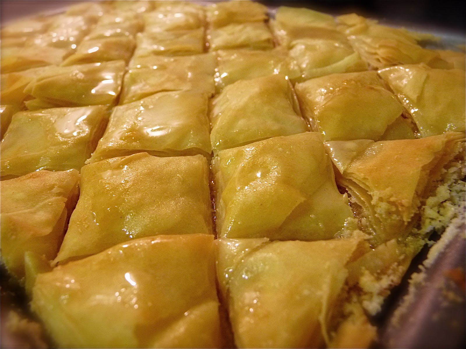 Baklava with rose, cardamom and almonds — Nutmegs, seven